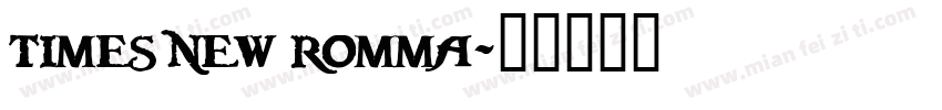 times new romma字体转换